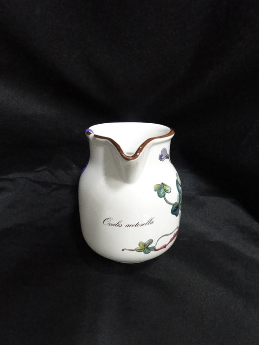 Villeroy & Boch Botanica, Flowers, Brown Trim: Creamer, 3 5/8", As Is