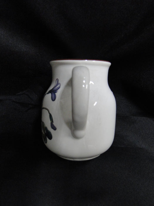 Villeroy & Boch Botanica, Flowers, Brown Trim: Creamer, 3 5/8", As Is