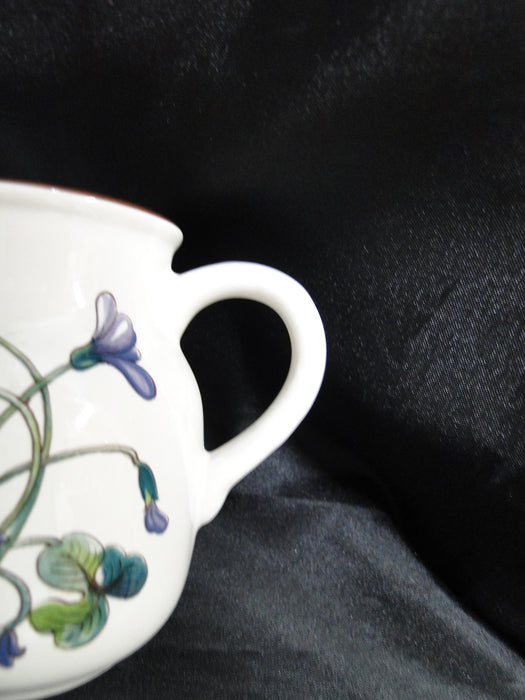 Villeroy & Boch Botanica, Flowers, Brown Trim: Creamer, 3 5/8", As Is