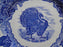Nikko NIK26, Blue  & White Turkeys, Scrolls: Dinner Plate, 10 3/8"