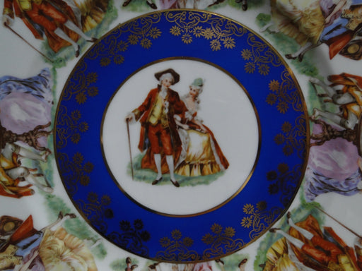 Josef Kuba (JKW) Colorful 18th Century Couples: Dinner Plate, 10 7/8"