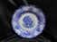 Nikko NIK26, Blue  & White Turkeys, Scrolls: Dinner Plate, 10 3/8", Crazing