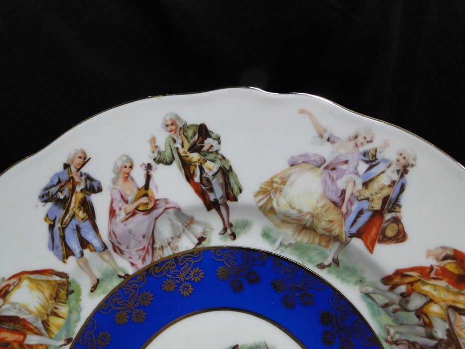 Josef Kuba (JKW) Colorful 18th Century Couples: Dinner Plate, 10 7/8"