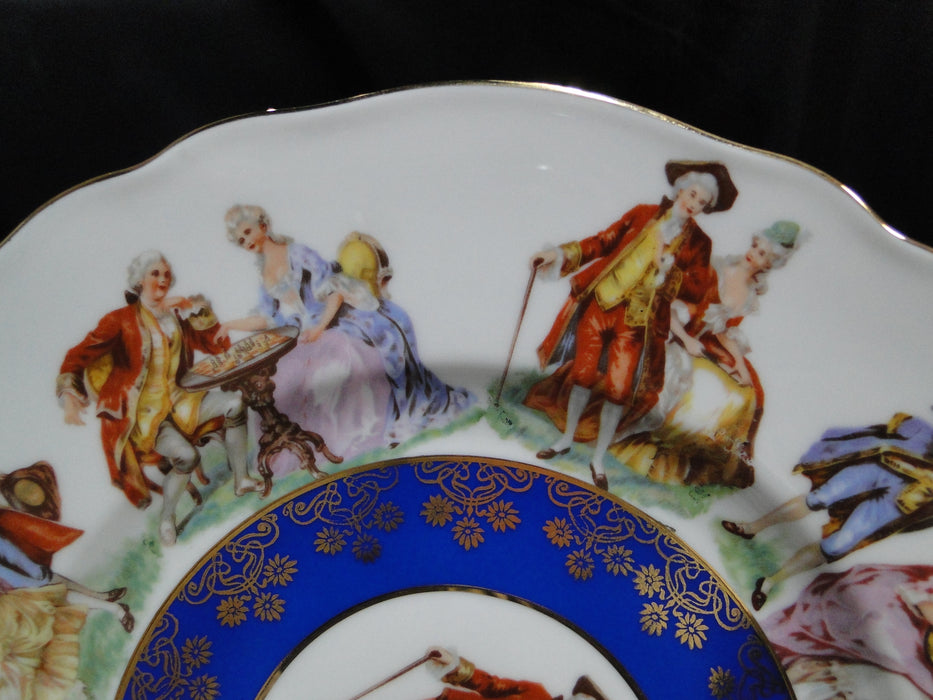 Josef Kuba (JKW) Colorful 18th Century Couples: Dinner Plate, 10 7/8"