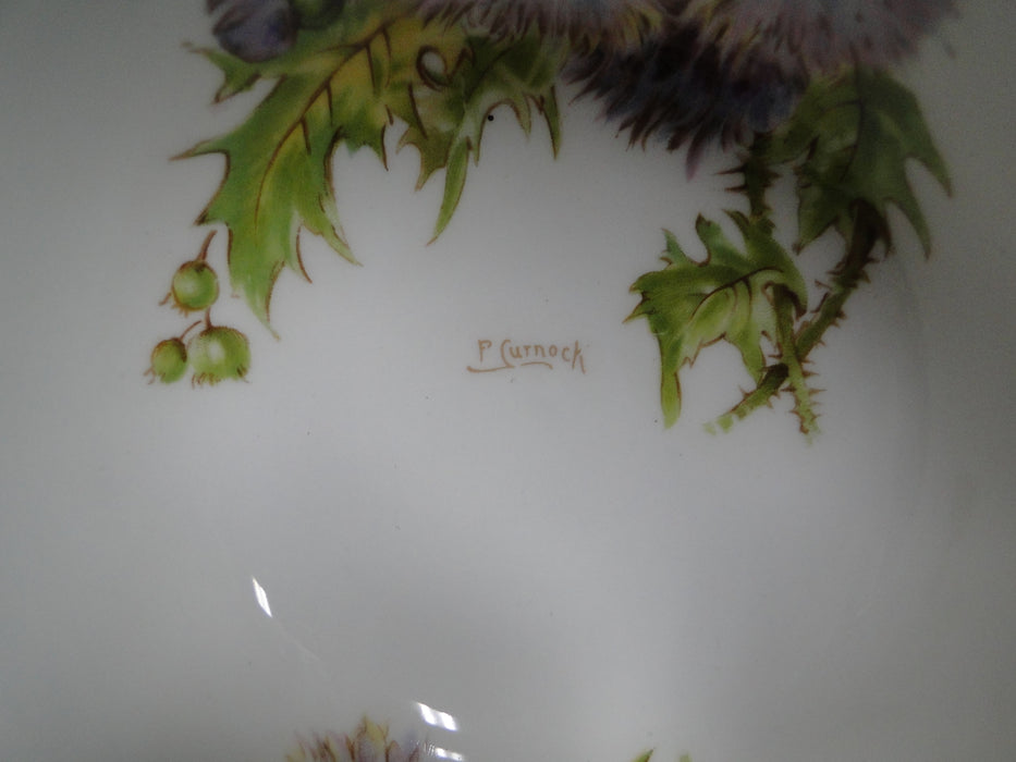 Royal Doulton Glamis Thistle, Purple: Cream Soup Bowl & Saucer