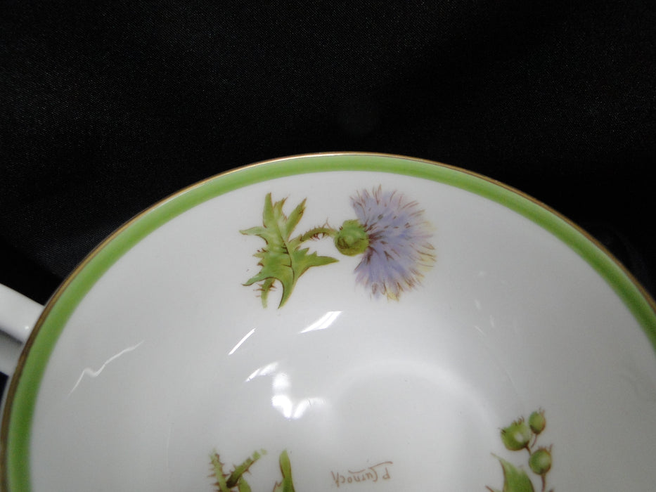 Royal Doulton Glamis Thistle, Purple: Cream Soup Bowl & Saucer