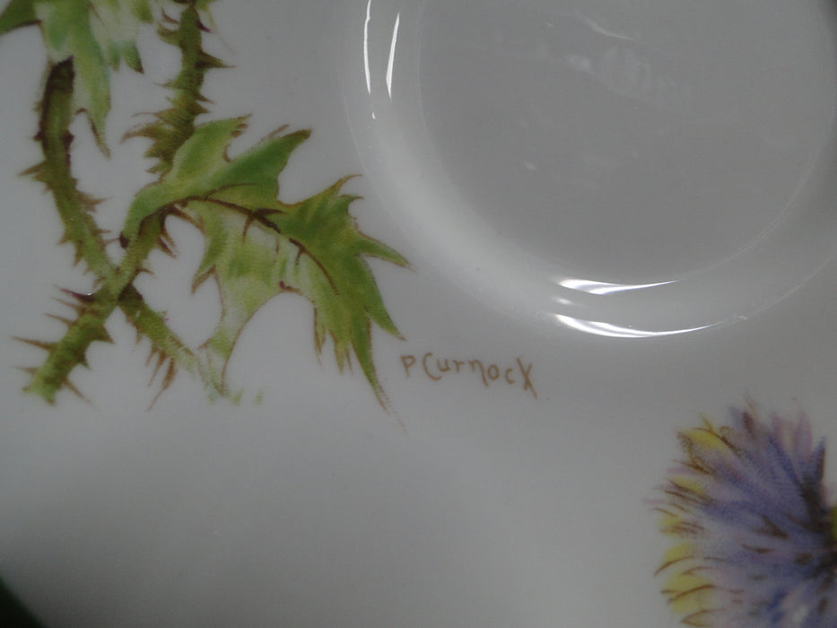 Royal Doulton Glamis Thistle, Purple: Cream Soup Bowl & Saucer