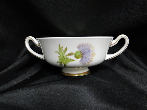 Royal Doulton Glamis Thistle, Purple: Cream Soup Bowl & Saucer