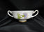Royal Doulton Glamis Thistle, Purple: Cream Soup Bowl & Saucer