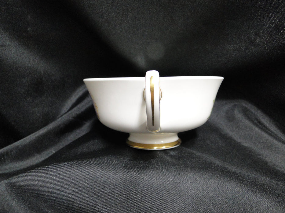 Royal Doulton Glamis Thistle, Purple: Cream Soup Bowl & Saucer
