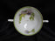 Royal Doulton Glamis Thistle, Purple: Cream Soup Bowl & Saucer
