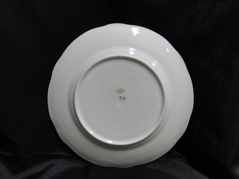 Syracuse 53203, Pink Flowers, Tan Lattice: Dinner Plate (s), 9 3/4", Wear