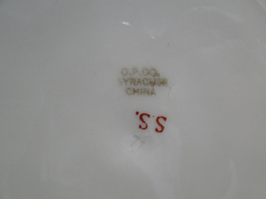 Syracuse 53203, Pink Flowers, Tan Lattice: Dinner Plate (s), 9 3/4", Wear