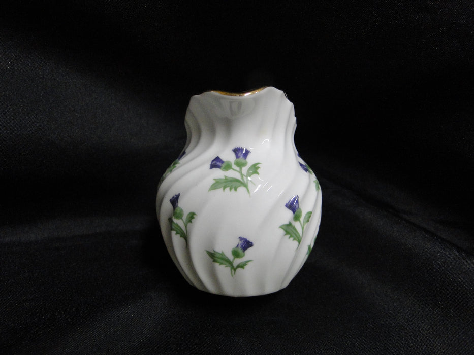 Aynsley 15287, Purple Thistle: Mini Creamer / Cream Pitcher, 2 5/8" Tall