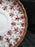 Spode Fleur de Lys Red, Y7481, Gold Trim, Bone: Flat Cup & Saucer Set, 2 1/8"