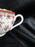 Spode Fleur de Lys Red, Y7481, Gold Trim, Bone: Flat Cup & Saucer Set, 2 1/8"