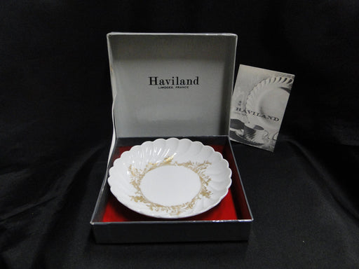 Haviland (Limoges) Ladore, Gold Floral: Fruit Bowl, Box, Signed by Haviland