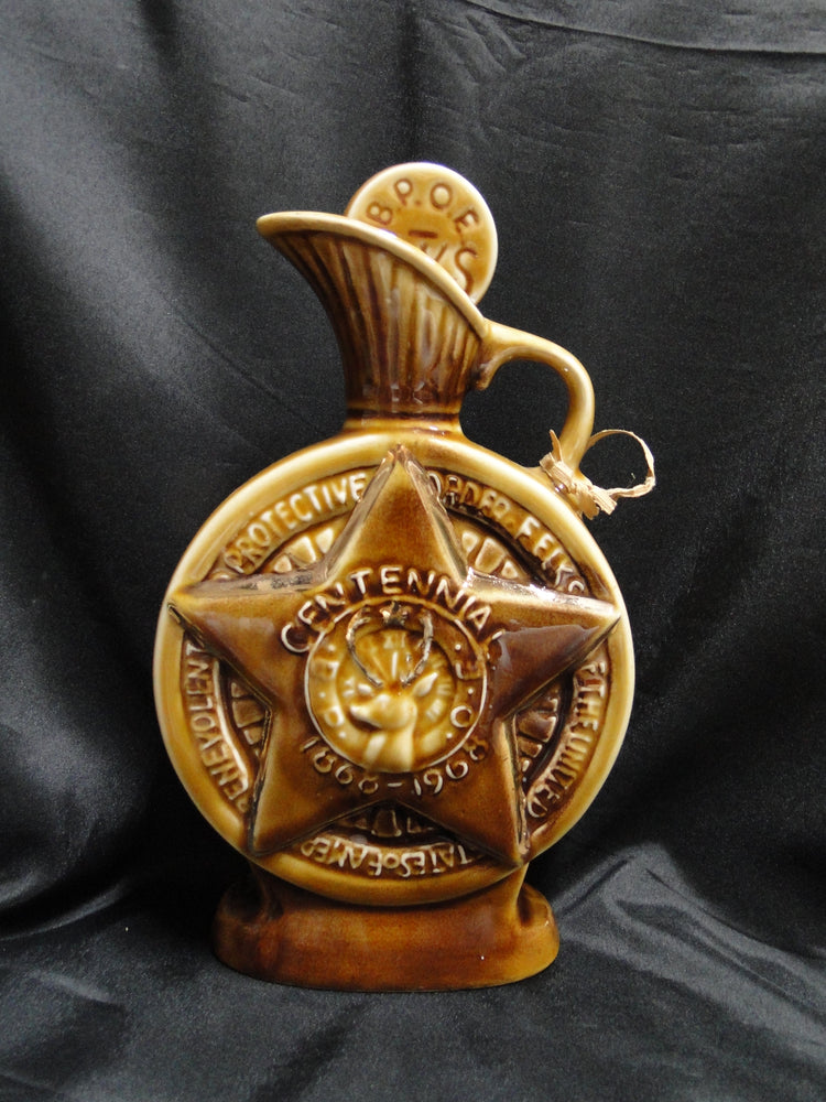 Beam's Benevolent Protective Order of Elks 1868 - 1968 Whiskey Decanter, 11"