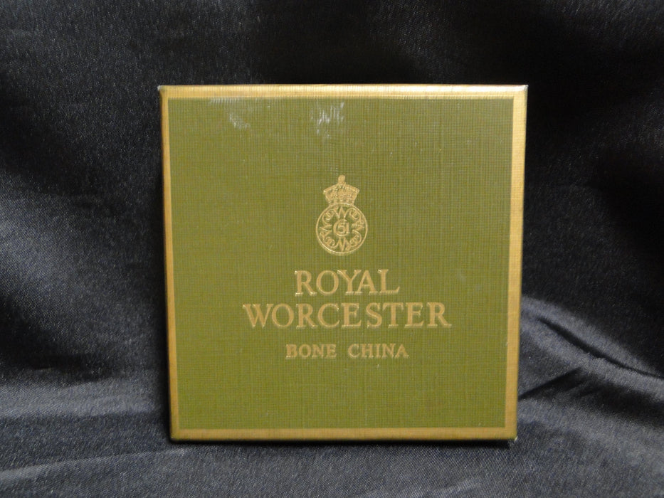 Royal Worcester Woodland: Round Coaster, 3 7/8", Original Box
