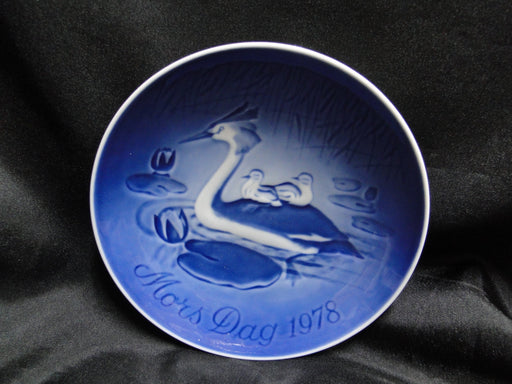 Bing & Grondahl Mother's Day Blue Mors Dag Plate 1978 Grebe, 5 7/8"