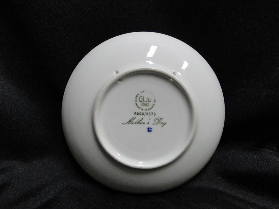 Bing & Grondahl Mother's Day Blue Mors Dag Plate 1973 Duck & Ducklings, 5 7/8"