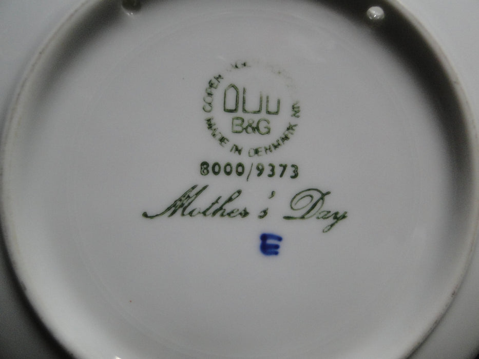 Bing & Grondahl Mother's Day Blue Mors Dag Plate 1973 Duck & Ducklings, 5 7/8"