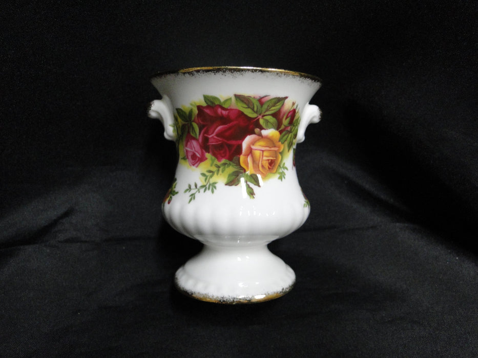 Royal Albert Old Country Roses, England: Urn Shape Vase, 3 1/2" Tall