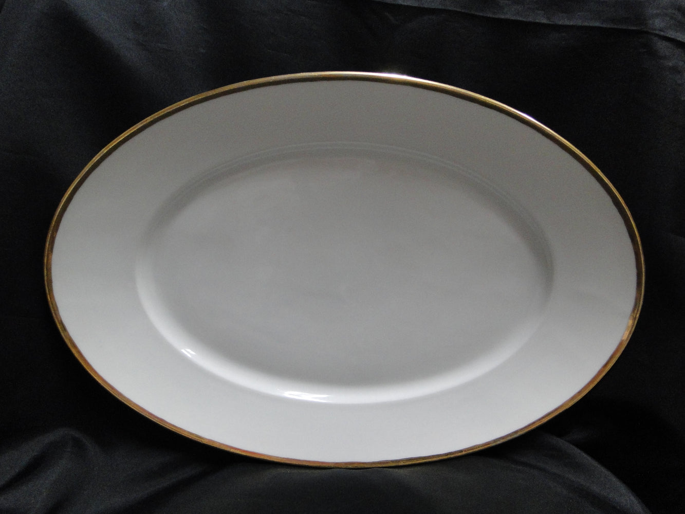 Tielsch, C. Altwasser, White w/ Gold Trim: Oval Platter, 17 1/8" x 11 3/4"