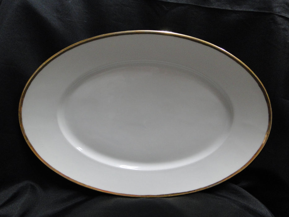 Tielsch, C. Altwasser, White w/ Gold Trim: Oval Platter, 17 1/8" x 11 3/4"
