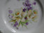 Germany Hand Painted Daffodils & Purple Flowers: Bread Plate, 6 1/8"
