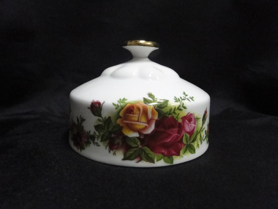 Royal Albert Old Country Roses, England: Round Covered Butter Dish & Lid