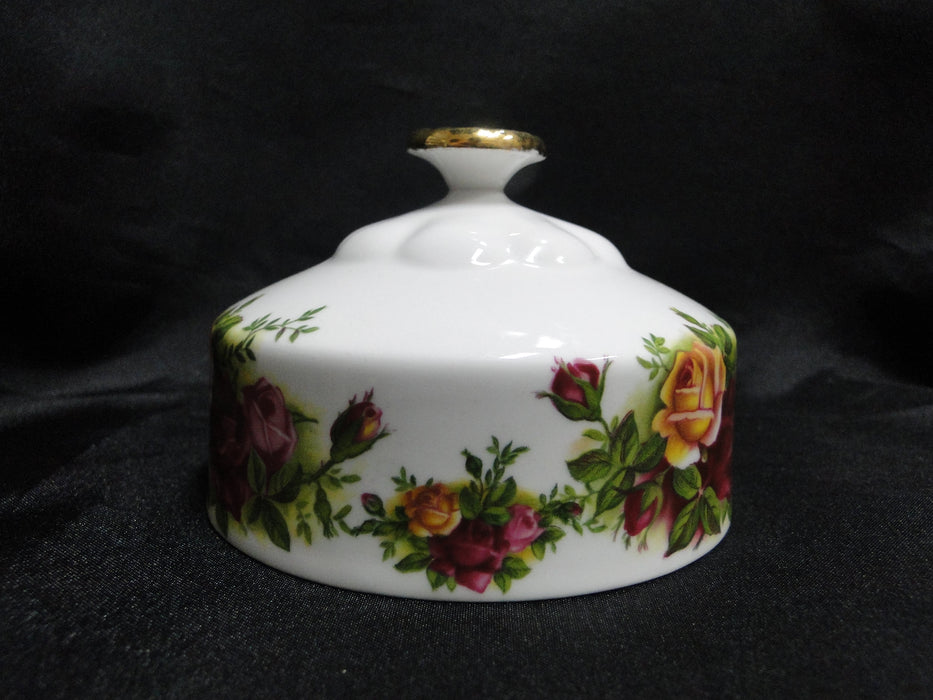 Royal Albert Old Country Roses, England: Round Covered Butter Dish & Lid