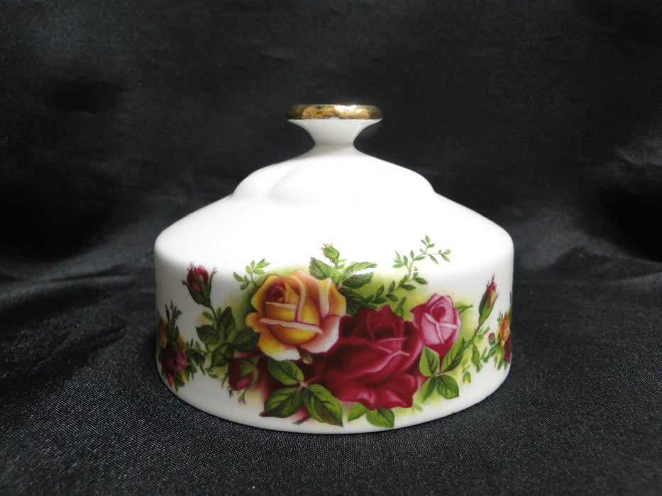 Royal Albert Old Country Roses, England: Round Covered Butter Dish & Lid