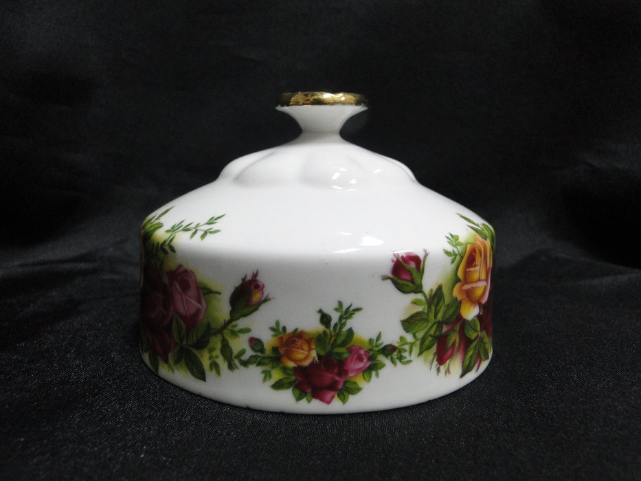 Royal Albert Old Country Roses, England: Round Covered Butter Dish & Lid