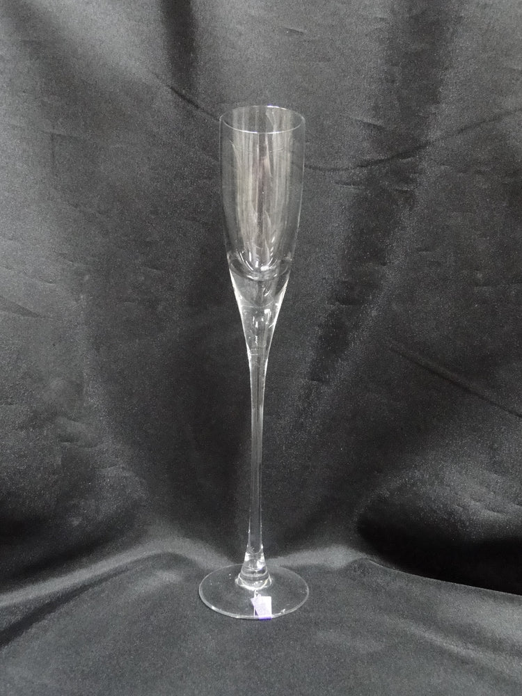 Clear w/ Long Thin Stem, Short Bowl: Champagne Flute, 9 3/4", As Is -- CR#061