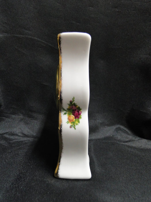 Royal Albert Old Country Roses, England: Mantel Clock, 6" x 4 1/4" x 1 5/8"