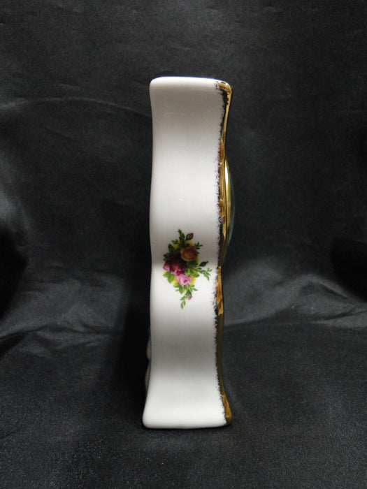 Royal Albert Old Country Roses, England: Mantel Clock, 6" x 4 1/4" x 1 5/8"