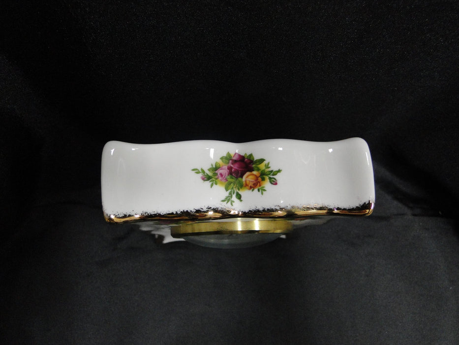 Royal Albert Old Country Roses, England: Mantel Clock, 6" x 4 1/4" x 1 5/8"