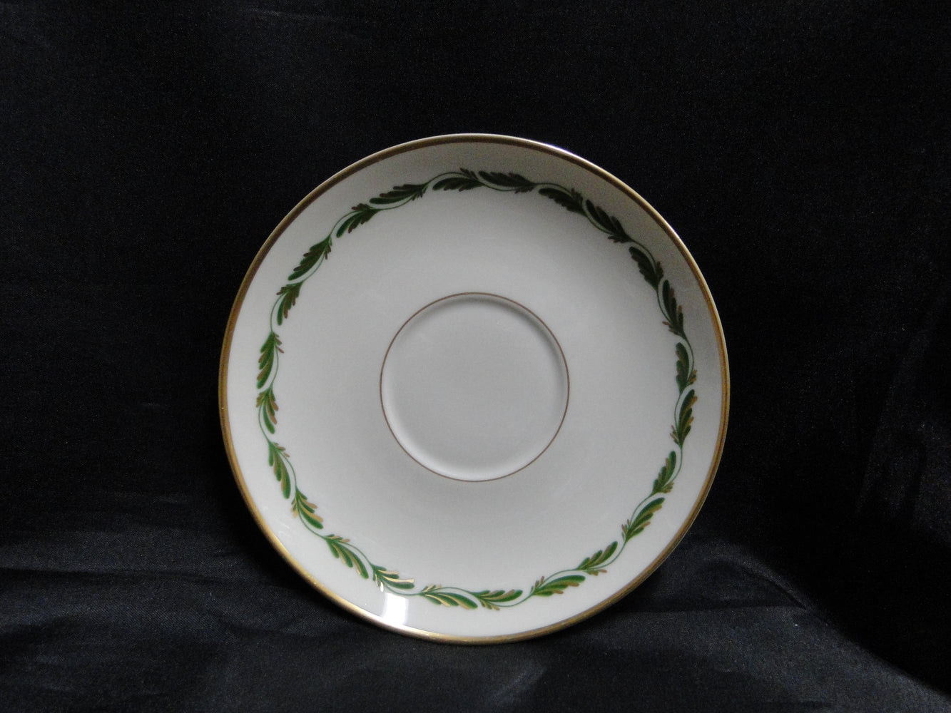 Franciscan Arcadia Green, Green/Gold Leaves: 6" Saucer Only, No Cup
