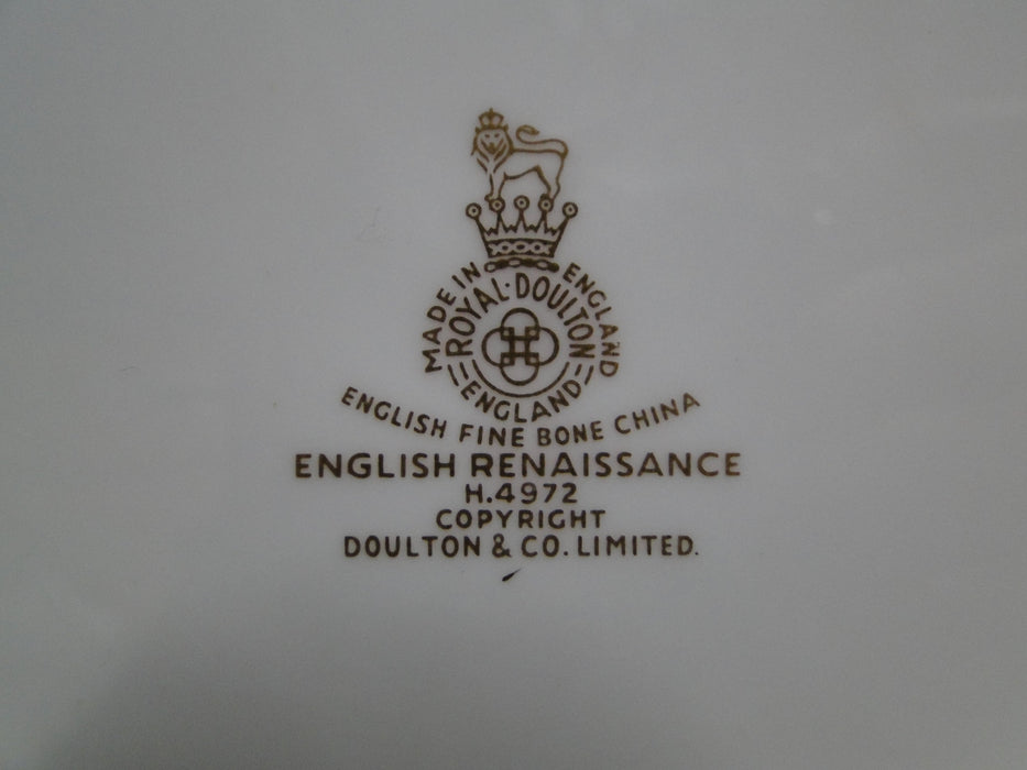 Royal Doulton English Renaissance, Green Scrolls: Bread Plate, 6 1/2"