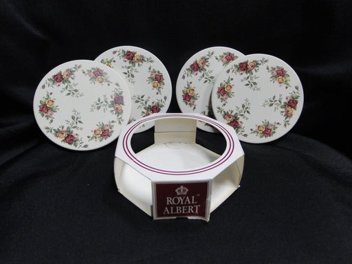 Royal Albert Old Country Roses: Set of Four Coasters, Orig Packaging, 4"