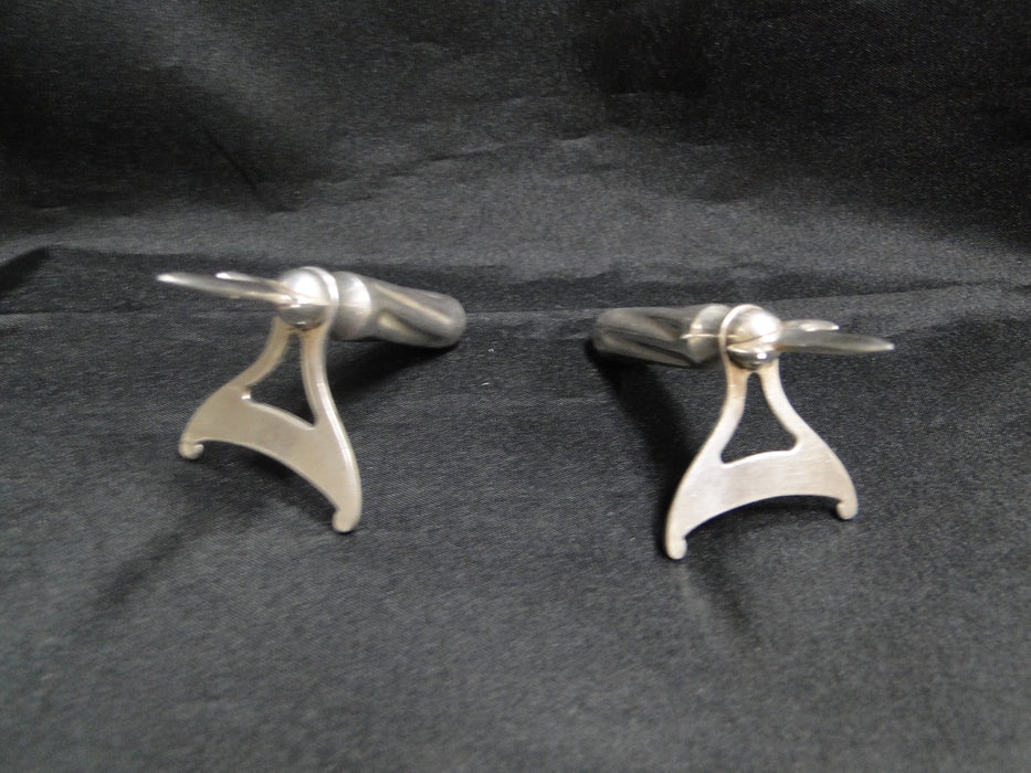 F.P. Pfleghar & Son: Pair of Silverplate Corn on the Cob Skewers / Holders