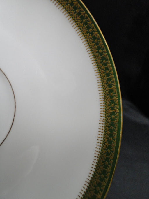 Tressemanes & Vogt 5222, White w/ Gold on Green Band: 5 3/8" Saucer (s) Only