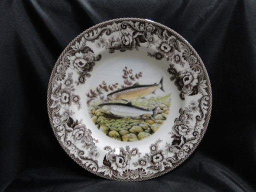 Spode Woodland North American Fish Pacific Salmon: NEW Dinner Plate 10 1/2", Box