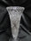 Clear, Tall, Glass, Spinning Stars: Vase, 11" Tall x 4 7/8" Top Diam --  MG#222