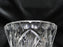 Clear, Tall, Glass, Spinning Stars: Vase, 11" Tall x 4 7/8" Top Diam --  MG#222