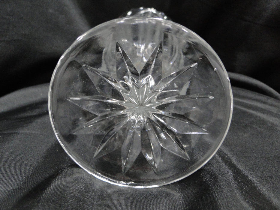 Clear, Tall, Glass, Spinning Stars: Vase, 11" Tall x 4 7/8" Top Diam --  MG#222