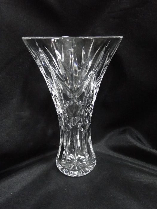 Waterford Crystal Kilrane, Fan & Vertical Cuts: Flower Vase, 8" Tall