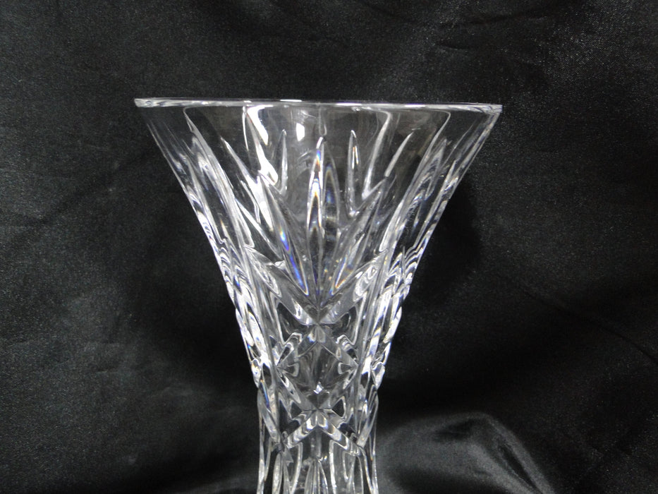 Waterford Crystal Kilrane, Fan & Vertical Cuts: Flower Vase, 8" Tall