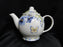 222 Fifth Lyanna Blue, Blue Flowers: Teapot & Lid, 7" Tall
